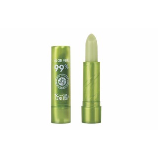 [แท่ง] OBUSE Aloe Vera 99% moisture lip balm โอบิวซ์ ลิปว่านเปลี่ยนสี