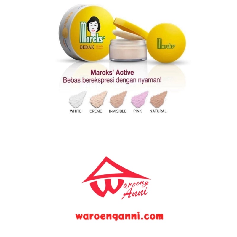 Bedak Marcks Beauty Powder All Varian Colour 20 gram