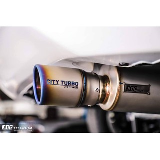 ท่อไอเสีย ชุดท่อตรงรุ่น city 1.0 turbio 2020 jtc Titanium SUPER SPORT ผิวด้านสี