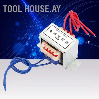 เครื่องมือ House.Ay Ac 12V เอาท์พุทแรงดันไฟฟ้า 12W อินพุต 220V 50Hz หม้อแปลงพลังงานเดี่ยว