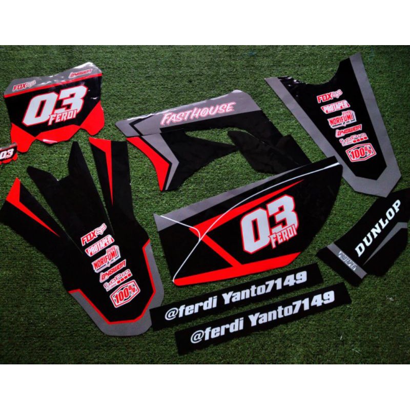 สติ๊กเกอร์รูปลอก สติ๊กเกอร์ KLX 150S, KLX BF, KLX D-TRACKER, EXSTRAM FULL DESIGNBODY FREE REQUEST