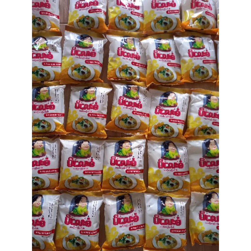 *Mohinga* มุ้งเฮ๊นงาอาหาร myanmarข้าเส้นสําเร็จรูป