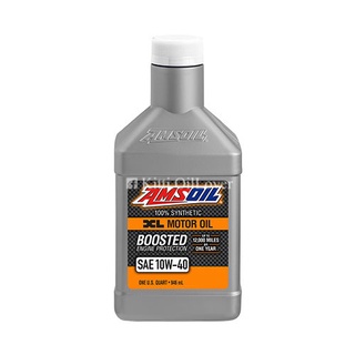 AMSOIL SAE 10W-40 XL Boosted Extended Life Synthetic Motor Oil น้ำมันเครื่องสังเคราะห์แท้ เครื่องยนต์เบนซิน (946 ml)