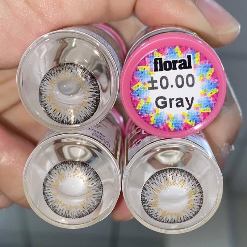 บิ๊กอายส์/คอนแทคเลนส์ รุ่น Floral gray
