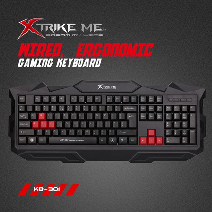 คีย์บอร์ด XTRIKE ME K/B GAMING KEYBOARD KB-301