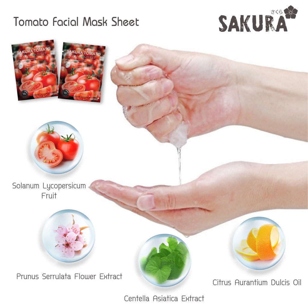 แผ่นมาส์กหน้า 13 สูตร Sakura Facial Mask Sheet ผิวหน้ากระจ่างใส คืนความยืดหยุ่น ผิวเปล่งปลั่ง ราคา ถูกที่สุด ดีลบีเคเค แกลเลอรีภาพที่ 8