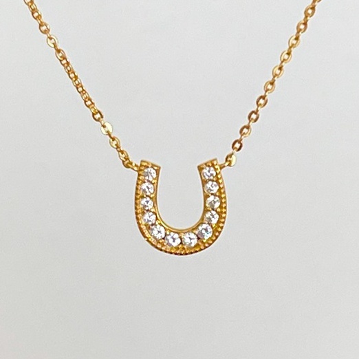 LAC.COLLECTION - Horseshoe Diamond Necklace สร้อยจีเพชรรูปตัว U เกือกม้า