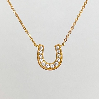 LAC.COLLECTION - Horseshoe Diamond Necklace สร้อยจีเพชรรูปตัว U เกือกม้า