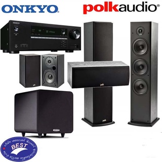 Onkyo TX-SR393+Polk T50 T30 T15 PSW111 (5.1Ch)