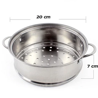 ซึ้งนึ่งอาหารสแตนเลส (20 ซม) 1ชิ้น ซึ้งนึ่ง ทรงสูง รุ่น Steaming-tray-20-cm-00d-TC