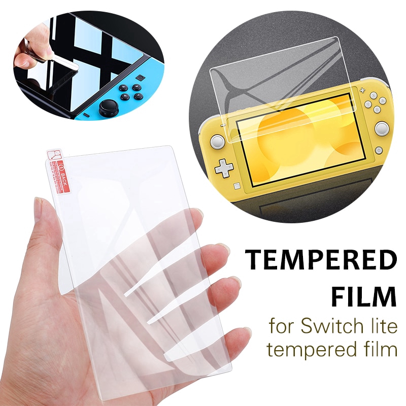 กระจกนิรภัยกันรอยหน้าจอสำหรับ Nintendo Switch LITE 2 ชิ้น