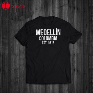 ขายดี เสื้อยืดลําลอง แขนสั้น พิมพ์ลายภาพยนตร์ Narcos Medellin Est 1616 Pablo Escobar สําหรับผู้ชาย 2022S-5XL