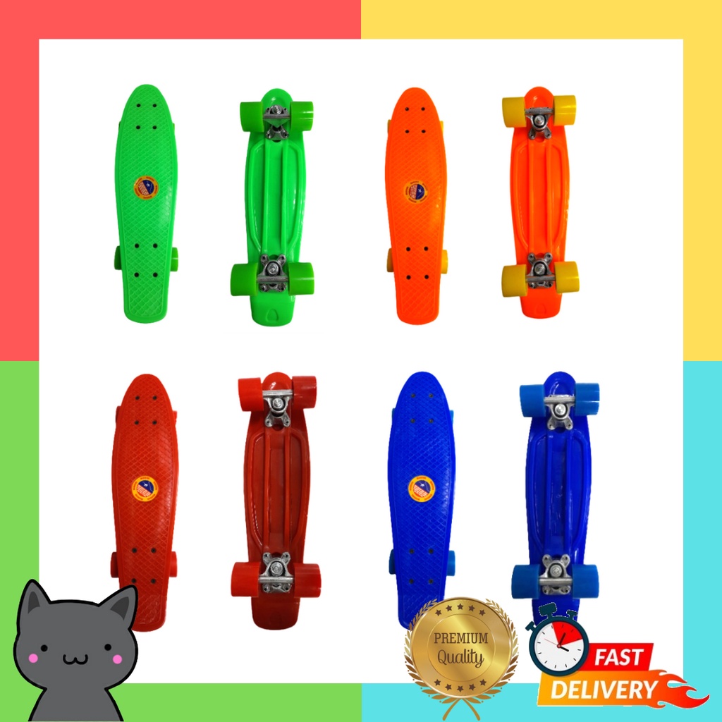 🚲สเก็ตบอร์ด Banana Board สําหรับเด็กผู้ใหญ่เริ่มต้นการฝึกอบรมสเก็ตบอร์ด Penny Board