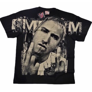 เสื้อยืดโอเวอร์ไซส์เสื้อ Eminem เสื้อวง เสื้อยืด Eminem overprintS-3XL