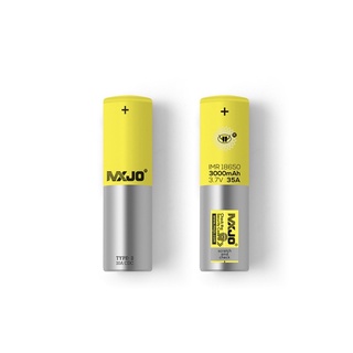 ถ่านชาร์จMxjo IMR18650 3000mAh 3.7V 35A(ได้ถ่าน2ก้อนแถมฟรีกล่องใส่ถ่าน)***แบบแท้***