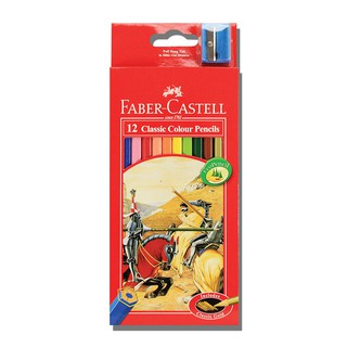 Faber-Castell รุ่น อัศวิน 12สีl ดินสอสีไม้ รุ่น อัศวิน 12สี (TAWEEMITR)