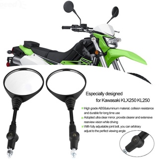 กระจกมองข้างทรงกลมแบบพับได้สําหรับรถจักรยานยนต์ Kawasaki Klx250 Kl250 2 ชิ้น