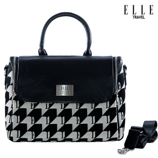 Elle Travel Dido Collection กระเป๋าสะพายข้างสำหรับสตรี Houndstooth Jacquard And Leather #83450