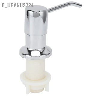 B_uranus324 Sink Soap Pump Kit 304 Stainless Steel Dispenser Head Silicone Tube for Kitchen Bathroom