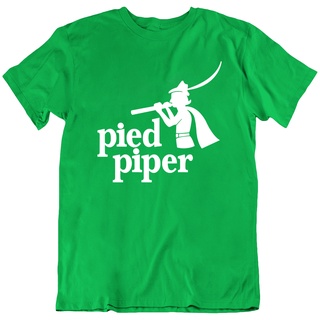 ผ้าฝ้ายคอกลมเสื้อยืดแฟชั่น แขนสั้น พิมพ์ลาย Pied Piper Silicvalley สําหรับของขวัญวันขอบคุณพระเจ้าfrom S-4XL
