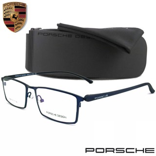 แว่นตา Porsche รุ่น P 9068 C-5 สีน้ำเงิน กรอบเต็ม ขาข้อต่อ วัสดุ สแตนเลส สตีล (สำหรับตัดเลนส์) กรอบแว่นตา Eyeglasses