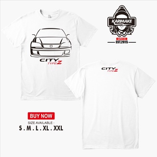 เสื้อยืด พิมพ์ลายรถยนต์ Honda City Type Z Karimake