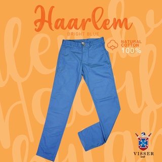 กางเกงขายาว กางเกงขากระบอก Men Pants กางเกงทรงกระบอก กางเกงผ้าคอตตอน รุ่น Haarlem Bright Collection