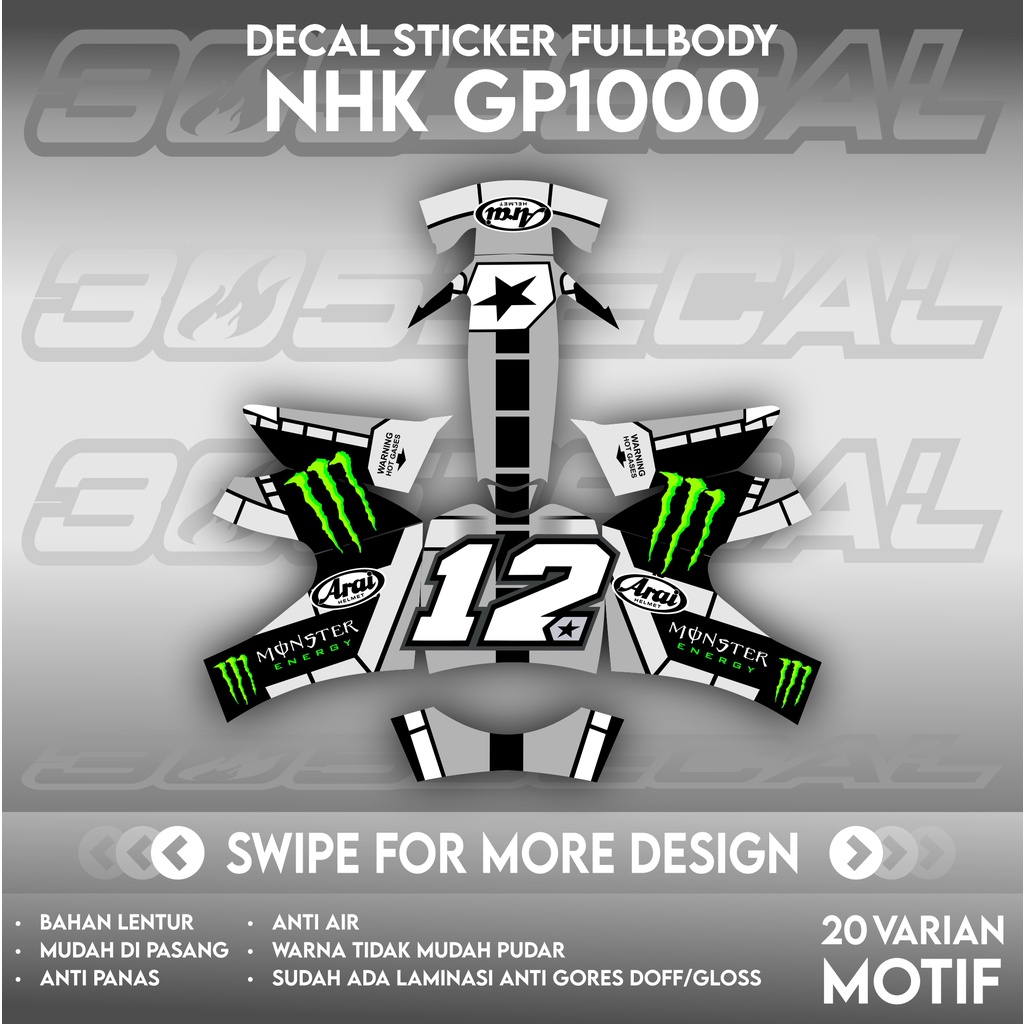 NHK GP1000 สติ๊กเกอร์รูปลอกหมวกกันน็อคพร้อม maverik viinalles Motif 2021 | หมวกกันน็อค DECAL | หมวกก