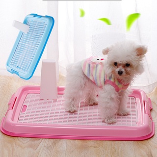 ห้องน้ำสุนัขถาดรองฉี่สุนัข 2 ชั้น ฟรี เสาให้น้องเล็งS 48x36x10 cm. Dog Toilet Sikan pet