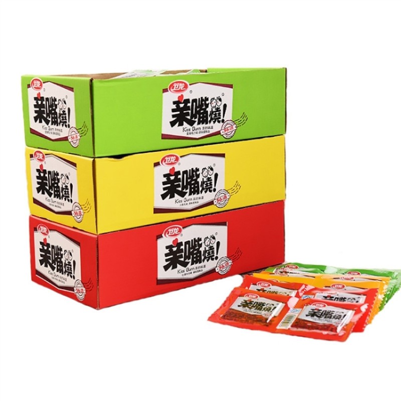 🔥ส่งจากไทย🔥 Weilong เว่ยหลง ล่าเถียว จุ๊บๆไม่หยุด Kiss-Burn 20g/คู่ ขนมสุขภาพที่ดีกัน ขนมกับแกล้ม 卫龙