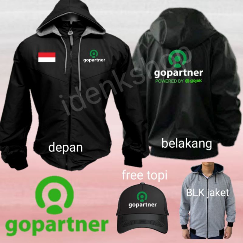 เสื้อแจ็คเก็ตสีดําย้อนกลับ/BB ONLINE DRIVER GOPATNER หมวกฟรีเรียบง่าย