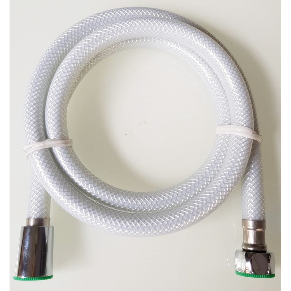 สายฝักบัว / สายชำระ ใยแก้ว ทนกว่า PVC เกลียวทองเหลือง/สแตนเลส ใช้งานได้ยาวนาน ยาว 1.2/1.5 m HIS-605 - รูปที่ 2