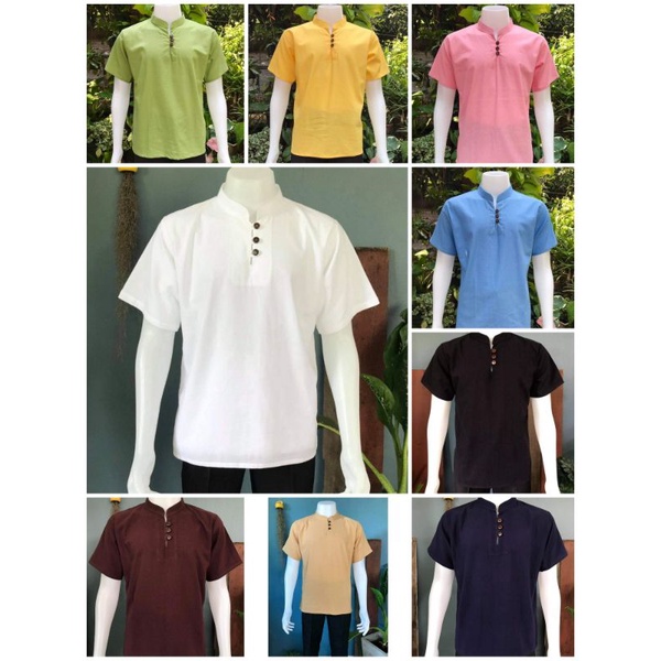 เสื้อคอจีนเสื้อผ้าฝ้ายพื้นเมือง