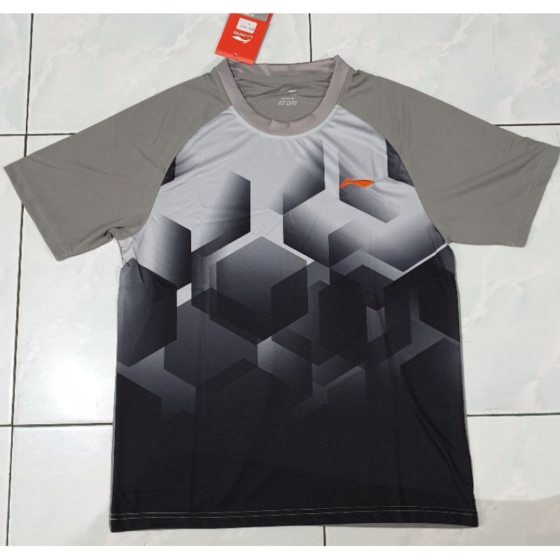 HOT IMPORTED BADMINTON SPORTS CLOTHES PREMIUM QUALITY AT DRY BLACK GREY