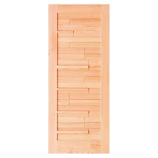 External door DOUGLAS FIR DOOR D2D PINE-034 90X220CM Door frame Door window ประตูภายนอก ประตูไม้ดักลาสเฟอร์ D2D Eco Pine