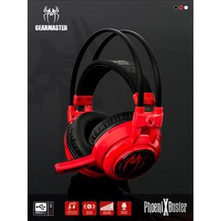 GEARMASTER หูฟัง Gaming Headset : สีดำ / สีแดง / สีขาว