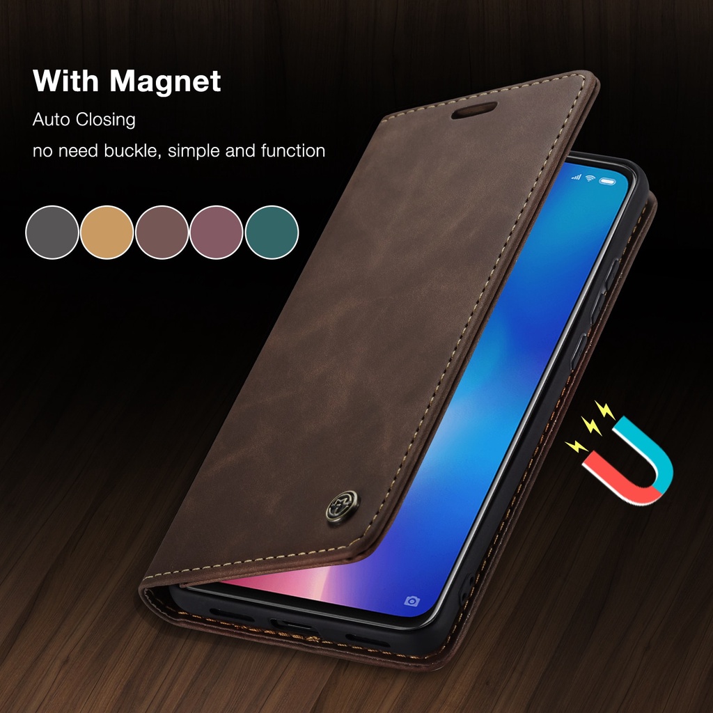 เคสโทรศัพท์มือถือหนังฝาพับพร้อมช่องใส่บัตรสําหรับ Xiaomi Mi9 Mi 9T 10T Lite 5G K20 K20 Pro Redmi Not