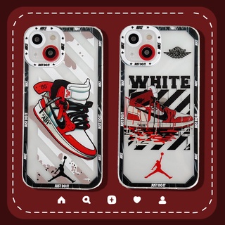 เคสโทรศัพท์มือถือ แบบใส ลาย AJ Jordan สําหรับ iPhone 14 13 12 11 Pro Max XR 8 7 Plus