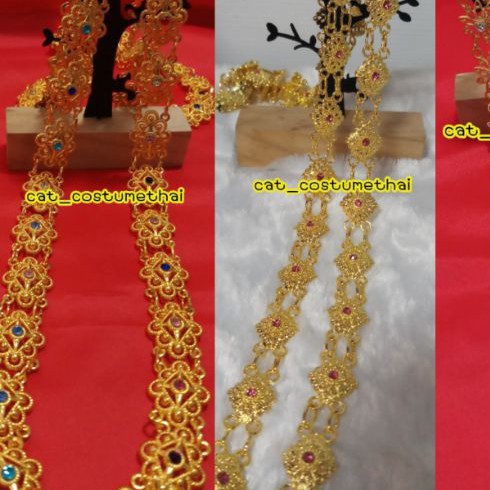 สังวาลย์ลายละเอียด สวยๆ งามศิลป์ 3ลาย คัดสรรจากร้าน เครื่องประดับชุดไทย