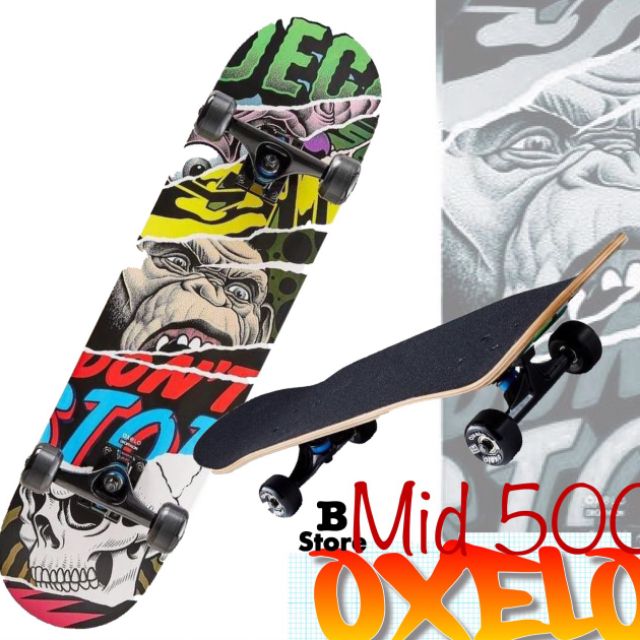 Timmoo Shop สกูตเตอร์ สเก็ต Skate board สเก็ตบอร์ด OXELO MID 500 โรลเลอร์เบลด รองเท้าสเก็ต  อุปกรณ์เล่นสเก็ตและสเก็ตบอร์ด