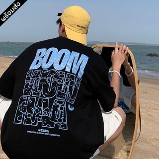 พร้อมส่ง⚡ เสื้อยืด สายสตรีท สกรีนลายหน้าหลัง คอกลม แขนสั้น