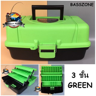 กล่องใส่อุปกรณ์ตกปลา BASSZONE TACKLE CASE BOX 3 ชั้น