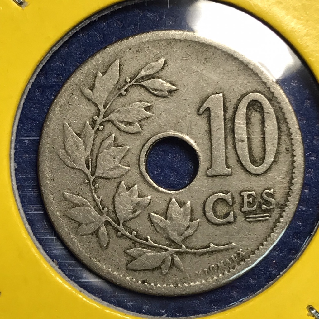 No.60415 ปี1905 เบลเยี่ยม 10 CENTIMES เหรียญสะสม เหรียญต่างประเทศ เหรียญเก่า หายาก ราคาถูก