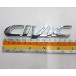 Logo Civic ของรถ Honda 12.5 x 2 cm