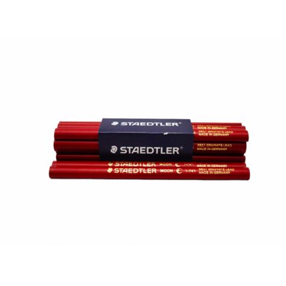 ดินสอช่างไม้ พระจันทร์ Staedtler สเต็ดเล่อร์ ปากแบน หัวแบน สำหรับลอกลายรถ ขูดลายบัตรเครดิต - รูปที่ 2