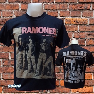 เสื้อวง Ramones แขนสั้น ไม่มีตะเข็บข้าง คอฟิต ป้ายUSA เสื้อวินเทจ เสื้อทัวร์ วงร็อคคต่างประเทศ