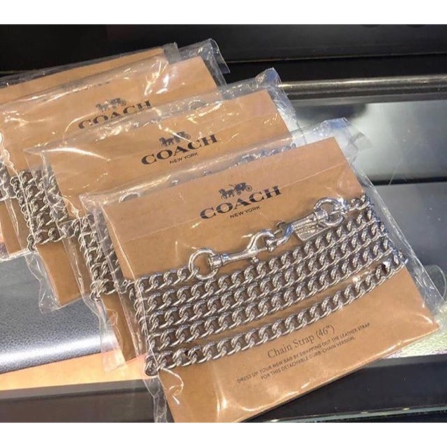 ✴️แท้ 💯% โค้ช CHAIN STRAP F31126 สายโซ่ สะพายยาว