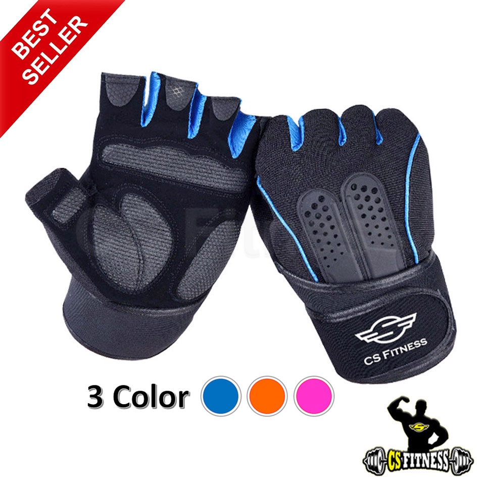ถุงมือฟิตเนส ถุงมือยกน้ำหนัก CS-01