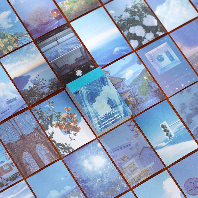 Journamm สติ๊กเกอร์ Washi สําหรับติดตกแต่งสมุดโน้ต 50 ชิ้น