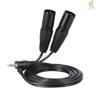 1.5m/ 5ft Audio Cable Cord Dual XLR Male to 3.5mm Male Plug